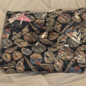 Vera Bradley Tote Morning Shells Large Premium Cotton